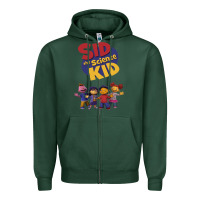 Sports Green Sid The Science Kid boyfriend Zipper Hoodie - ArtMosaic