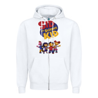 White Sid The Science Kid boyfriend Zipper Hoodie - ArtMosaic