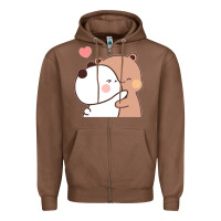 Chestnut Bubu Dudu Zipper Hoodie - ArtMosaic