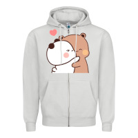 Dove Grey Bubu Dudu Zipper Hoodie - ArtMosaic