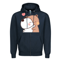 Navy Bubu Dudu Zipper Hoodie - ArtMosaic
