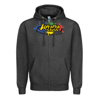 Charcoal Heather Vintage-Awana clubs Zipper Hoodie - ArtMosaic