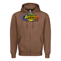Chestnut Vintage-Awana clubs Zipper Hoodie - ArtMosaic