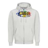 Dove Grey Vintage-Awana clubs Zipper Hoodie - ArtMosaic