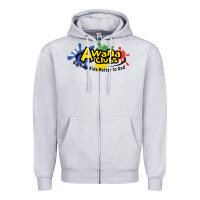 Heather Grey Vintage-Awana clubs Zipper Hoodie - ArtMosaic