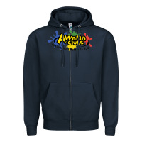 Navy Vintage-Awana clubs Zipper Hoodie - ArtMosaic