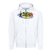 White Vintage-Awana clubs Zipper Hoodie - ArtMosaic