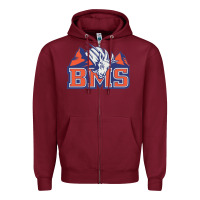 Burgundy blue mountain state Zipper Hoodie - ArtMosaic