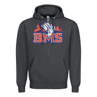 Smoke blue mountain state Zipper Hoodie - ArtMosaic