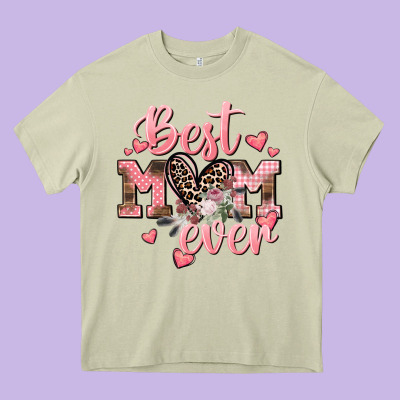 Best Mom Ever Mother's Day Heavy Core Tee Designed By Cowgirlartshop