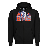 Black blue mountain state Zipper Hoodie - ArtMosaic
