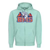 Seafoam blue mountain state Zipper Hoodie - ArtMosaic