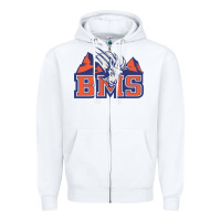 White blue mountain state Zipper Hoodie - ArtMosaic