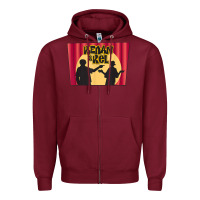 Burgundy kenan and kel show time t shirt Zipper Hoodie - ArtMosaic