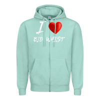 Seafoam i love heart bid whist card game t shirt Zipper Hoodie - ArtMosaic