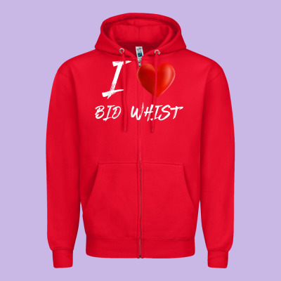 I Love Heart Bid Whist Card Game T Shirt Zipper Hoodie Designed By Artmosaic