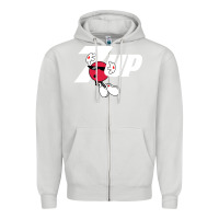 Dove Grey cool spot,uncola 7up Zipper Hoodie - ArtMosaic