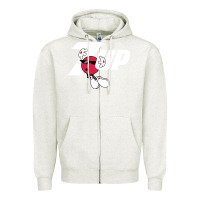 Oatmeal Heather cool spot,uncola 7up Zipper Hoodie - ArtMosaic