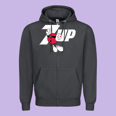Cool Spot,uncola 7up Zipper Hoodie Designed By Artmosaic
