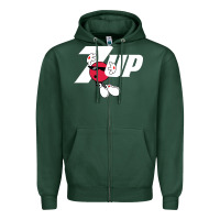 Sports Green cool spot,uncola 7up Zipper Hoodie - ArtMosaic