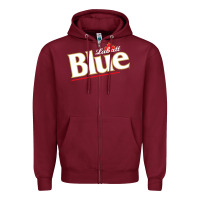 Burgundy labatt blue beer Zipper Hoodie - ArtMosaic
