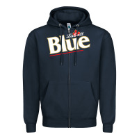 Navy labatt blue beer Zipper Hoodie - ArtMosaic