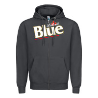 Smoke labatt blue beer Zipper Hoodie - ArtMosaic