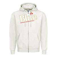 Oatmeal Heather labatt blue beer Zipper Hoodie - ArtMosaic