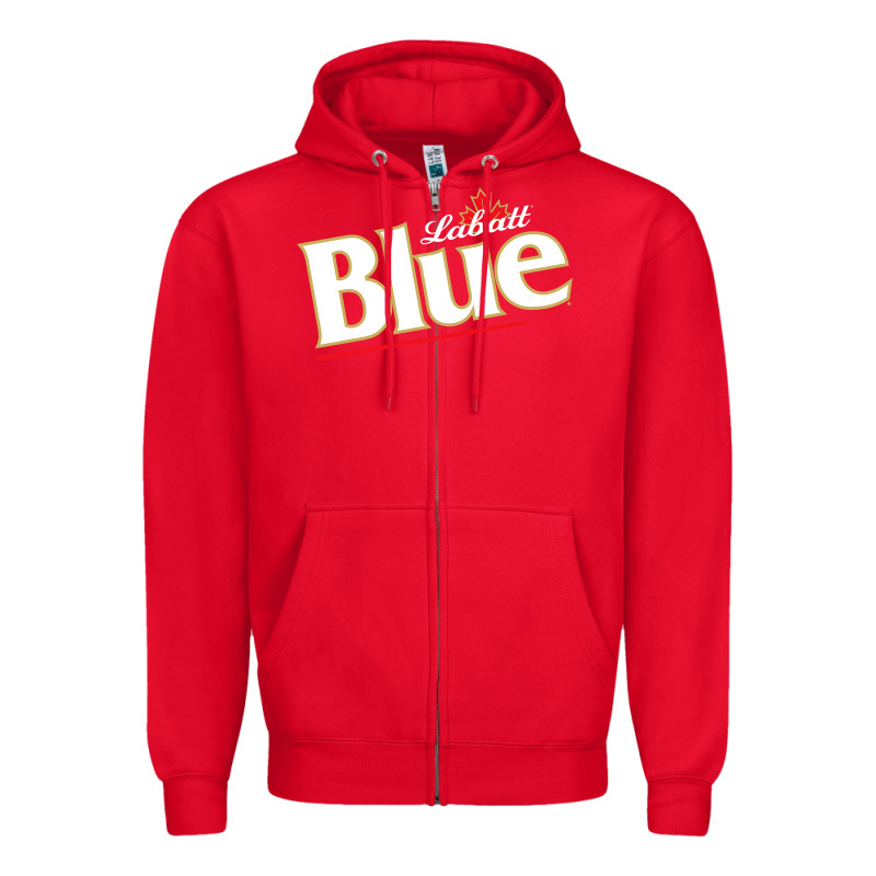 Labatt Blue Beer Zipper Hoodie by ArtMosaic | Teevron