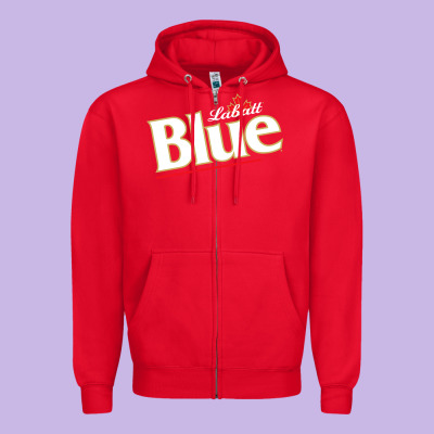 Labatt Blue Beer Zipper Hoodie Designed By Artmosaic
