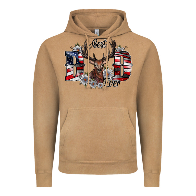 Best Dad Ever Vintage Hoodie by CowhideDigitalArt | Teevron