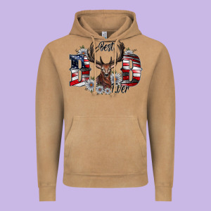 Best Dad Ever Vintage Hoodie Designed By Cowhidedigitalart