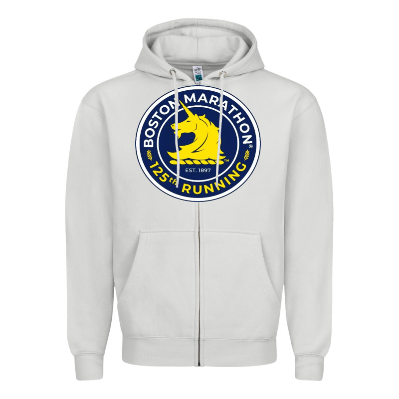 Boston Marathon Zipper Hoodie by ArtMosaic | Teevron