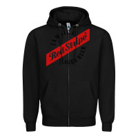 Black jamaica red stripe lager beer Zipper Hoodie - ArtMosaic