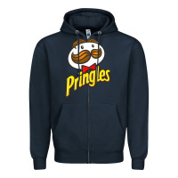 Navy pringles snack for all Zipper Hoodie - ArtMosaic