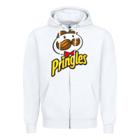 White pringles snack for all Zipper Hoodie - ArtMosaic