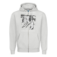 Dove Grey Catherine wheel, Catherine wheel art, Catherine wheel vintage, Catheri Zipper Hoodie - ArtMosaic