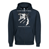 Navy Catherine wheel, Catherine wheel art, Catherine wheel vintage, Catheri Zipper Hoodie - ArtMosaic