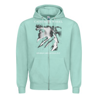 Seafoam Catherine wheel, Catherine wheel art, Catherine wheel vintage, Catheri Zipper Hoodie - ArtMosaic