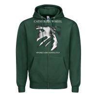 Sports Green Catherine wheel, Catherine wheel art, Catherine wheel vintage, Catheri Zipper Hoodie - ArtMosaic
