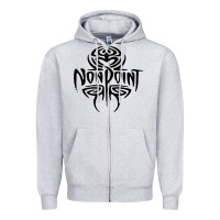 Heather Grey Nonpoint, Nonpoint Art, Nonpoint Vintage, Nonpoint Trend, Zipper Hoodie - ArtMosaic