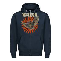 Navy Kylesa Zipper Hoodie - ArtMosaic