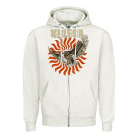 Oatmeal Heather Kylesa Zipper Hoodie - ArtMosaic