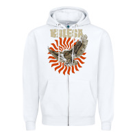 White Kylesa Zipper Hoodie - ArtMosaic