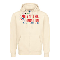 Sandshell PHILADELPHIA MARATHON Zipper Hoodie - ArtMosaic