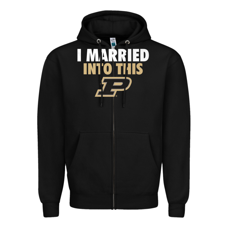 Purdue Boilermakers Married Into This - Apparel Zipper Hoodie by ArtMosaic | Teevron
