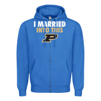 True Royal Purdue Boilermakers Married Into This - Apparel Zipper Hoodie - ArtMosaic
