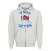 Dove Grey rebel MC supporter Zipper Hoodie - ArtMosaic