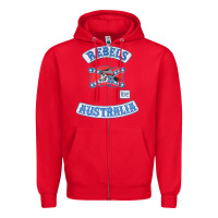 Red rebel MC supporter Zipper Hoodie - ArtMosaic