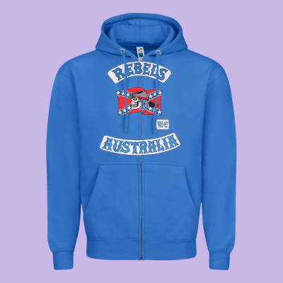 Rebel Mc Supporter Zipper Hoodie Designed By Artmosaic